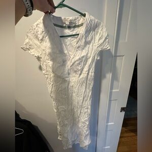 Boden Cream V-Neck Blouse